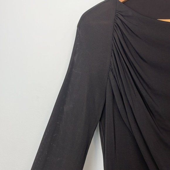 Givenchy Bateau Neckline Knee-Length Black Dress Size 40 - Picture 9 of 13